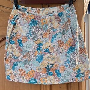 Altar'd State Vibrant Floral Mini Skirt